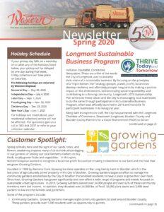 spring 2020 newsletter